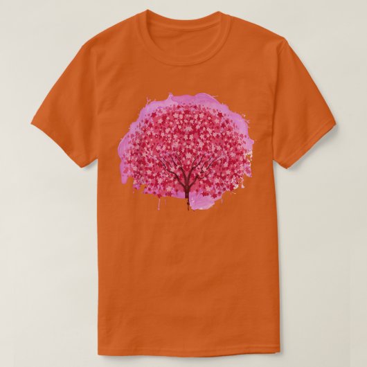 Floral Japans Sakura - roze bloemkool Japan Cher T-shirt (Design voorkant)