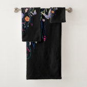 Floral Jellyfish Bad Handdoek (Insitu)