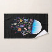 Floral Jellyfish Bad Handdoek (Handdoek)