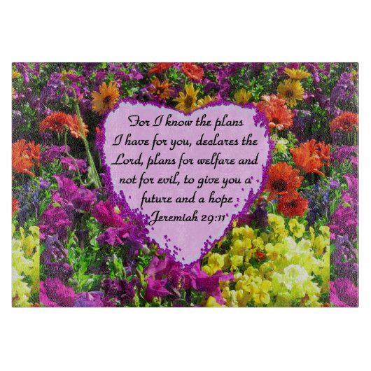 FLORAL JEREMIAH 29:11 FOTO-ONTWERP SNIJPLANK (Voorkant)