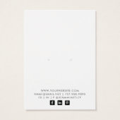  Floral Jewelry Display Kaart (Achterkant)