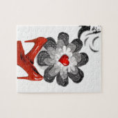 Floral Jigzaag Puzzle Legpuzzel (Horizontaal)