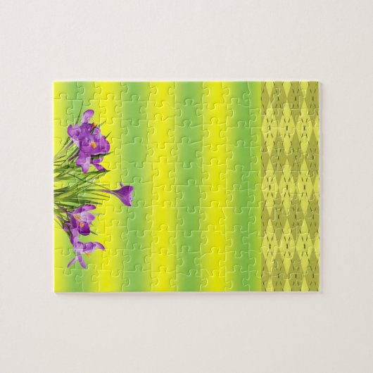 Floral Jigzaag Puzzle Legpuzzel (Horizontaal)