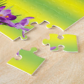 Floral Jigzaag Puzzle Legpuzzel (Zijkant)