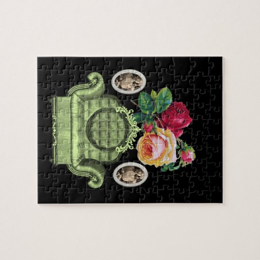 Floral Jigzaag Puzzle Legpuzzel (Horizontaal)