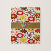 Floral Jigzaag Puzzle Legpuzzel (Verticaal)