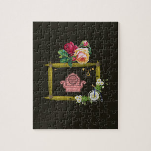 Floral Jigzaag Puzzle Legpuzzel