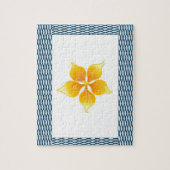 Floral Jigzaag Puzzle Legpuzzel (Verticaal)