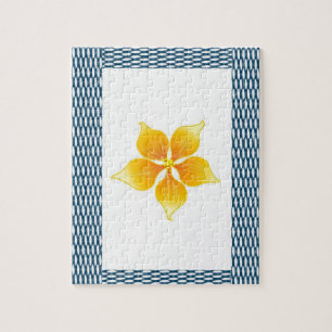 Floral Jigzaag Puzzle Legpuzzel