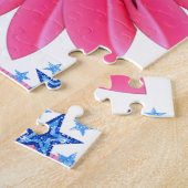 Floral Jigzaag Puzzle Legpuzzel (Zijkant)