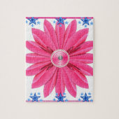 Floral Jigzaag Puzzle Legpuzzel (Verticaal)