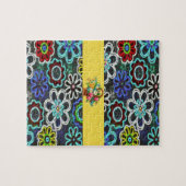 Floral Jigzaag Puzzle Legpuzzel (Horizontaal)