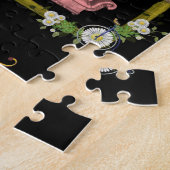 Floral Jigzaag Puzzle Legpuzzel (Zijkant)