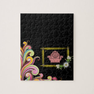 Floral Jigzaag Puzzle Legpuzzel