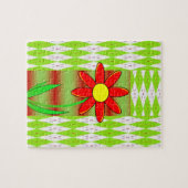 Floral Jigzaag Puzzle Legpuzzel (Horizontaal)