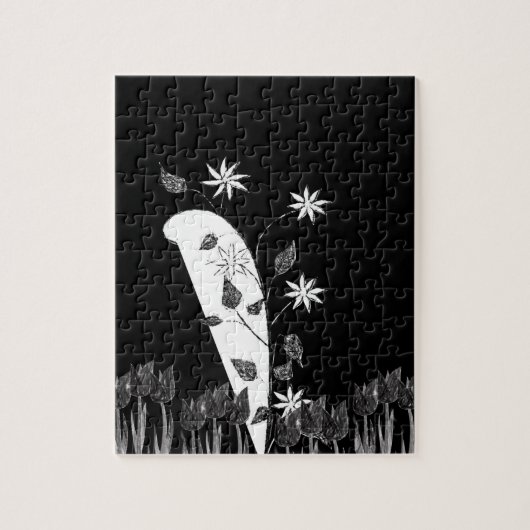 Floral Jigzaag Puzzle Legpuzzel (Verticaal)