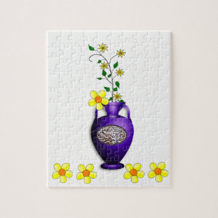 Floral Jigzaag Puzzle Legpuzzel