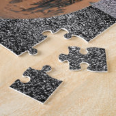 Floral Jigzaag Puzzle Legpuzzel (Zijkant)