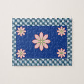 Floral Jigzaag Puzzle Legpuzzel (Horizontaal)