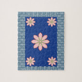 Floral Jigzaag Puzzle Legpuzzel (Verticaal)