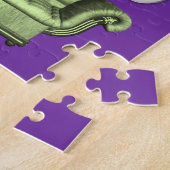 Floral Jigzaag Puzzle Legpuzzel (Zijkant)