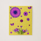 Floral Jigzaag Puzzle Legpuzzel (Verticaal)