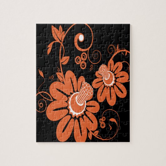 Floral Jigzaag Puzzle Legpuzzel (Verticaal)
