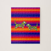 Floral Jigzaag Puzzle Legpuzzel (Verticaal)