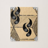 Floral Jigzaag Puzzle Legpuzzel (Verticaal)