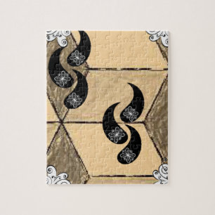 Floral Jigzaag Puzzle Legpuzzel