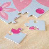Floral Jigzaag Puzzle Legpuzzel (Zijkant)