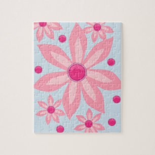 Floral Jigzaag Puzzle Legpuzzel