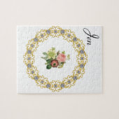 Floral Jigzaag Puzzle Legpuzzel (Horizontaal)