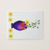 Floral Jigzaag Puzzle Legpuzzel (Horizontaal)