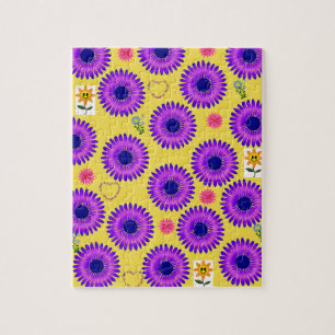 Floral Jigzaag Puzzle Legpuzzel