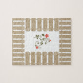 Floral Jigzaag Puzzle Legpuzzel (Horizontaal)