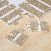 Floral Jigzaag Puzzle Legpuzzel (Zijkant)