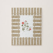 Floral Jigzaag Puzzle Legpuzzel (Verticaal)