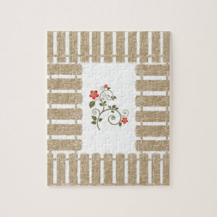 Floral Jigzaag Puzzle Legpuzzel