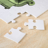 Floral Jigzaag Puzzle Legpuzzel (Zijkant)