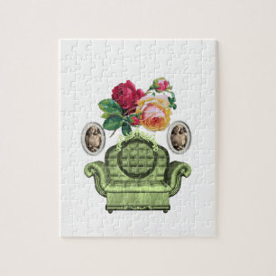 Floral Jigzaag Puzzle Legpuzzel