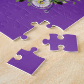 Floral Jigzaag Puzzle Legpuzzel (Zijkant)