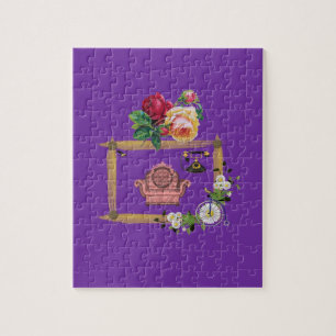 Floral Jigzaag Puzzle Legpuzzel