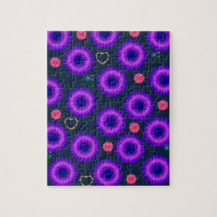 Floral Jigzaag Puzzle Legpuzzel