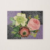Floral Jigzaag Puzzle Legpuzzel (Horizontaal)