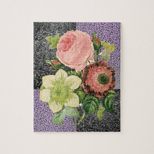 Floral Jigzaag Puzzle Legpuzzel (Verticaal)
