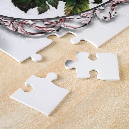 Floral Jigzaag Puzzle Legpuzzel (Zijkant)