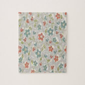 Floral Jigzaag Puzzle Legpuzzel (Verticaal)