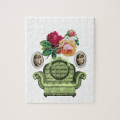 Floral Jigzaag Puzzle Legpuzzel (Verticaal)