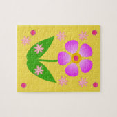 Floral Jigzaag Puzzle Legpuzzel (Horizontaal)